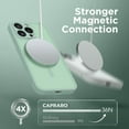 thumbnail image 4 of Magnetic for iPhone 14 Pro Case, [Compatible with MagSafe] [Full Camera Protection] Shockproof Protective Slim Translucent Matte Phone Case for iPhone 14 Pro 6.1'', Mint Green, 4 of 14