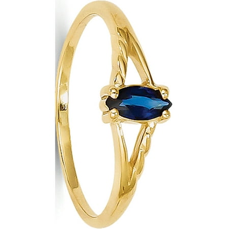 Designer Yellow Sapphire - 14k Yellow Gold Sapphire Birthstone Ring