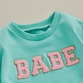 thumbnail image 5 of Okbabeha Baby Girl Boy Long Sleeve Sweatshirt Romper Letter Print Sweater Onesie Newborn Infant Jumpsuit Fall Clothes Outfits, 5 of 7
