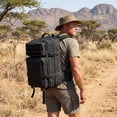thumbnail image 6 of Heavy-duty hiking backpack, large-capacity multi-functional outdoor sports backpack, men's backpack (black), 6 of 7