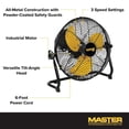 thumbnail image 3 of Master MAC-12F 120V 0.6 Amp High Velocity 12 in. Corded Direct Drive Floor Fan, 3 of 6