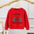 thumbnail image 3 of SonxaHe Toddler Boy Girl Sweatshirt Christmas Letter Print Long Sleeve Party Soft Cozy Unisex Sweatshirts Black,Sized 2-3, 3 of 3