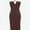 Deep Coffee-D, variant on ZAFUL for Women Prom Dress or Cocktail Dress Evening Part Dress High Slit Draped Slip Dress Light Pink L