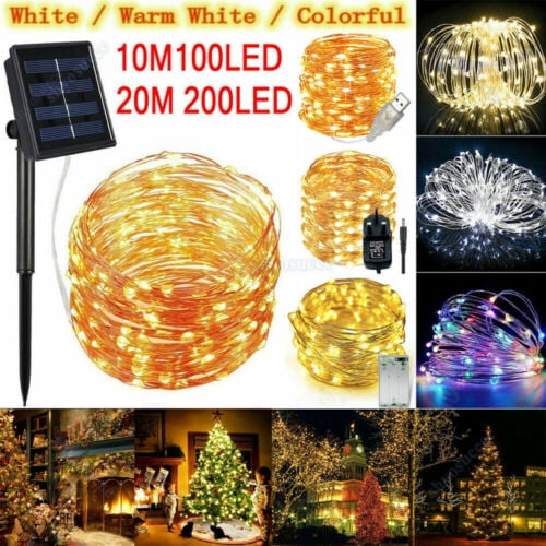 Christmas Party USB LED Copper Wire String Fairy Light Strip Lamp Waterproof 10M 