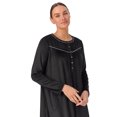 thumbnail image 5 of Aria Women’s Long Sleeve Strech Velour 44" Sleepwear Gown, Sizes S-4X, 5 of 5
