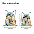 thumbnail image 2 of Netaao Bluey for Drawstring Backpack Bag Sport Gym Sackpackfor Sports, Gym, Travel, Swimming, Beach-Medium, 2 of 6