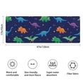 thumbnail image 3 of Dark Blue Dinosaurs Colorful Pattern Bathroom Rugs Mat,Non Slip Microfiber Bathroom Rug,Rubber Backing,Soft Bathroom Mats for Bathroom Floor,Tub and Shower,47x17in(120x43cm), 3 of 5