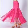 thumbnail image 3 of Womens Long Godet Ballroom Smooth Waltz Tango Practice Skirts for Dance, 3 of 4