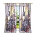 thumbnail image 6 of Yayeee Window Curtains Set of 2 for Living Room Light Filtering 63"x52", Grape Red Wine, 6 of 7