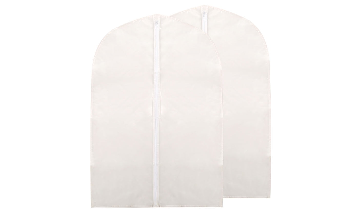 2X Garment Bags Suit Travel Bags Washable Transparent Clothes Cover Breathable 