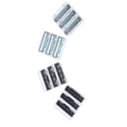 thumbnail image 2 of Suodoka 12Pcs Twin Razor Blade Refills Retro 2-Layer Men's Manual Shaving Blades with 4 Storage Boxes, Premium Replacement Cartridges for Close Shave, Durable ABS Material, Universal Fit, 2 of 6