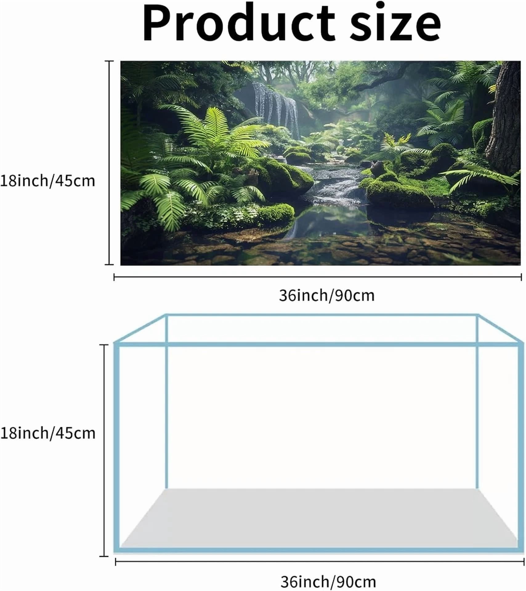 BUTTERFLY- 3 Pack Terrarium Background, 36X18 Inches Polyester Inch, Multicolor
