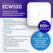 EnGenius ECW520 Cloud Managed 2x2x2 Indoor Tri-Band Wi-Fi 7 Access Point