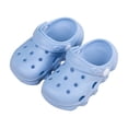 thumbnail image 2 of CUZIBR Summer Toddler Girls Clogs Garden Shoes Cute Cartoon Animal Graphic Lightweight Non- Tole Breathable Water Sandals Outdoor Beach Pool Soft Casual Footwear Slipper,Blue,4-5 Years, 2 of 4