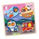thumbnail image 2 of Rompecabezas de animales de madera, juguete de desarrollo, actividades de aprendizaje Montessori para niños de 3 años Camión de bomberos, 2 of 9