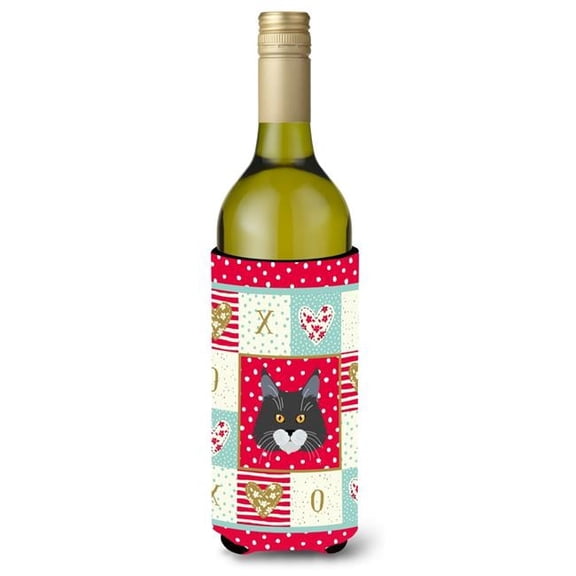 Maine Coon Cat Wine Bottle Beverage Insulator Hugger