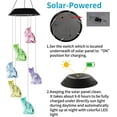 thumbnail image 5 of Cat Wind Chimes Color Changing Car Solar Wind Chimes Regalos al aire libre para mamá Abuela Amigos Regalos de cumpleaños, Jardinería Gift Memorial Wind Chimes JAMW Sencillez, 5 of 5