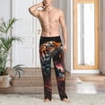 thumbnail image 4 of Mens Pajama Pants, Cool Tiger Lounge Pj Pants With Drawstring, Men'S Sleepwear Pajama Bottom, 4 of 8