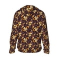 thumbnail image 3 of Gaeub Sunflowers with Skull and Hand Men's and Women's UPF 50+ Long-Sleeved Sun Protection Clothing, Fishing Shirt Long Sleeve Zip - Small, 3 of 9