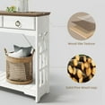 thumbnail image 5 of JOINICE Farmhouse Entryway Table with Drawers and Shelf,Long Console Table with Wood Leg,Sofa Table for Living Room,Hallway,White, 5 of 8