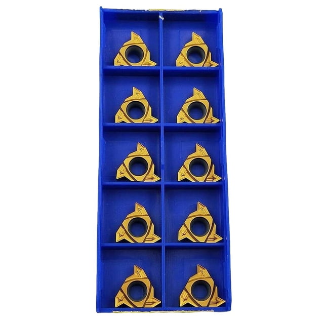 10 Pcs Inserts de Filetage Interne Lt16.01N-G60P Ybg201 Inserts en Carbure pour Tour 16Ir
