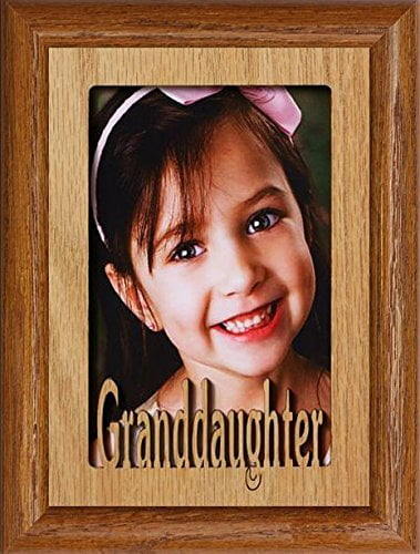 2 Sizes 4x6 /& 5x7 /'Best Grandad Ever/' Oak Veneer Wooden Photo Frame