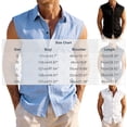 thumbnail image 3 of hotojiny Men's Sleeveless Shirt Casual Button down Shirt Breathable Fitted Collared Summer Beach Vacation Tops with Pocket, 3 of 7