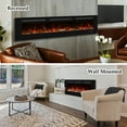 thumbnail image 2 of VINEMOUNT 60 in. Electric Fireplace Inserts, Wall Mounted with 13 Flame Colors, Thermostat,Remote & Touch Screen, 750W/1500W, 2 of 7