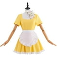 thumbnail image 2 of Yellow Maid Dress with Apron & Scarf -  Anime Convention and Stage Performance Dress, 2 of 8