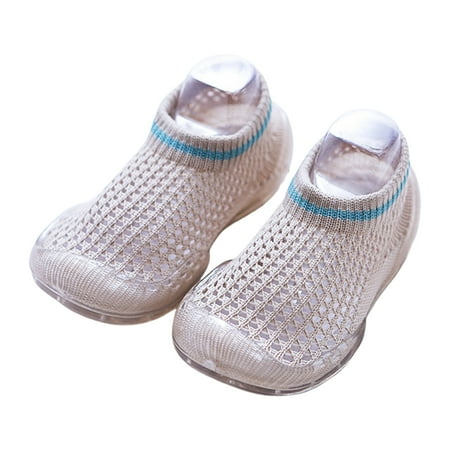 

Rgdypko Baby Shoes Boys Girls First Walking Shoes Non-Slip Toddler Shoes Children Floor Socks Soft Rubber First Walker Lightweight Shoes
