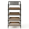 thumbnail image 4 of Furniture of America Siff 4-Shelf Bookcase, Sand Black, 4 of 8