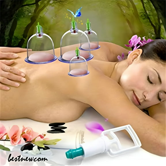 XIRQI 2026 New 12 Pc/Set Medical Vacuum Cupping with Suction Pump Suction Therapy Device Set Therapy Kit Body Relaxation Healthy Massage Set