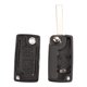 thumbnail image 2 of Carcasa de llave de 2 botones compatible CE0523 llave plegable para Peugeot 207 307 308 407 408 3008 5008 Citroen C2 C3 C4 C5 C6 C8 (2 botones, CE0523), 2 of 5