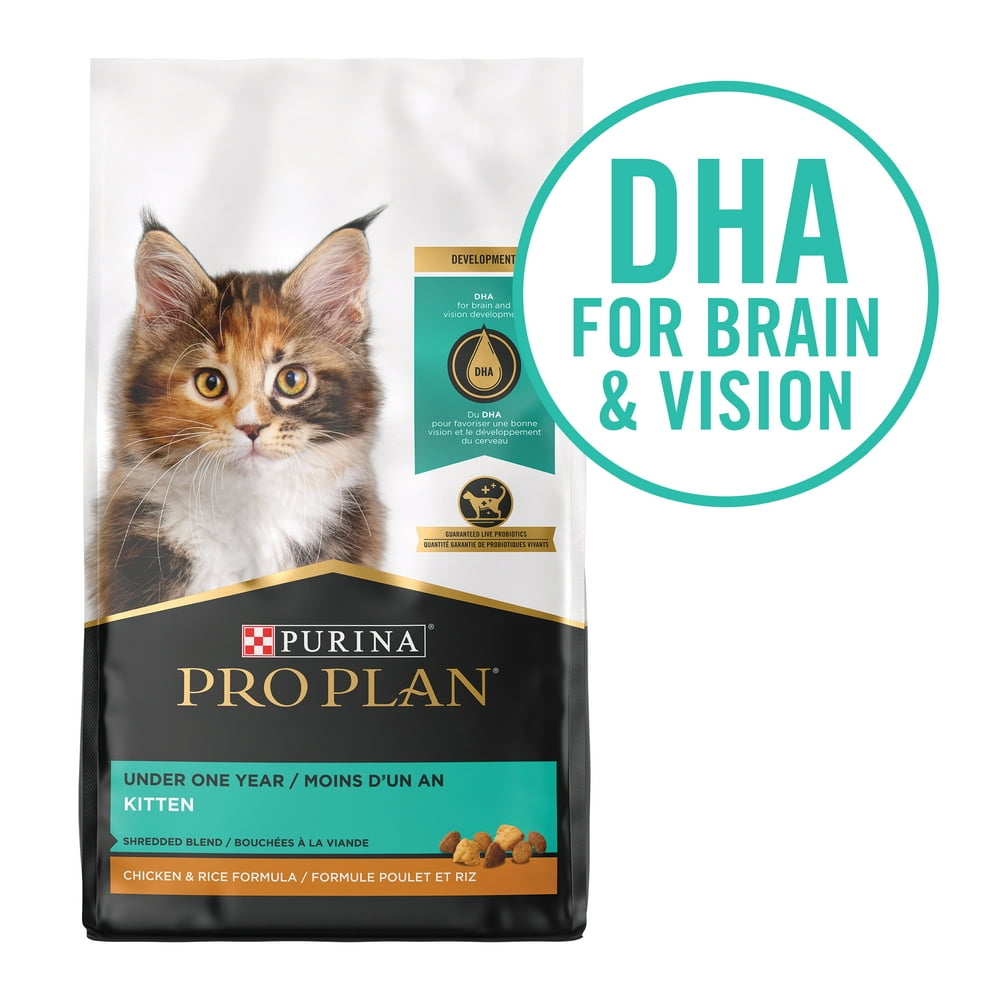 Purina Pro Plan With Probiotics, High Protein Dry Kitten Food, Shredded
