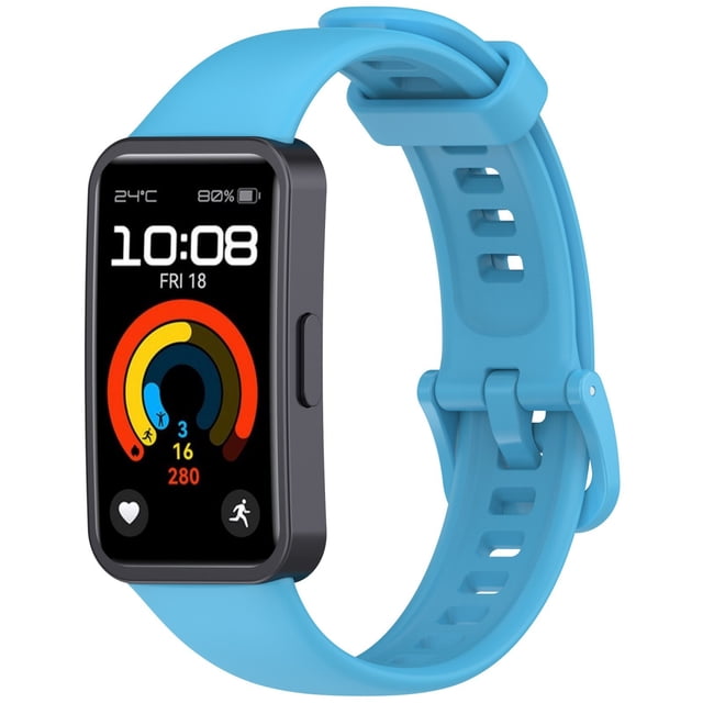 Pulsera de fitness NFC - Hebilla metálica y correa de silicona, monitor de frecuencia cardíaca y resistente al sudor, para seguimiento de fitness y uso diario