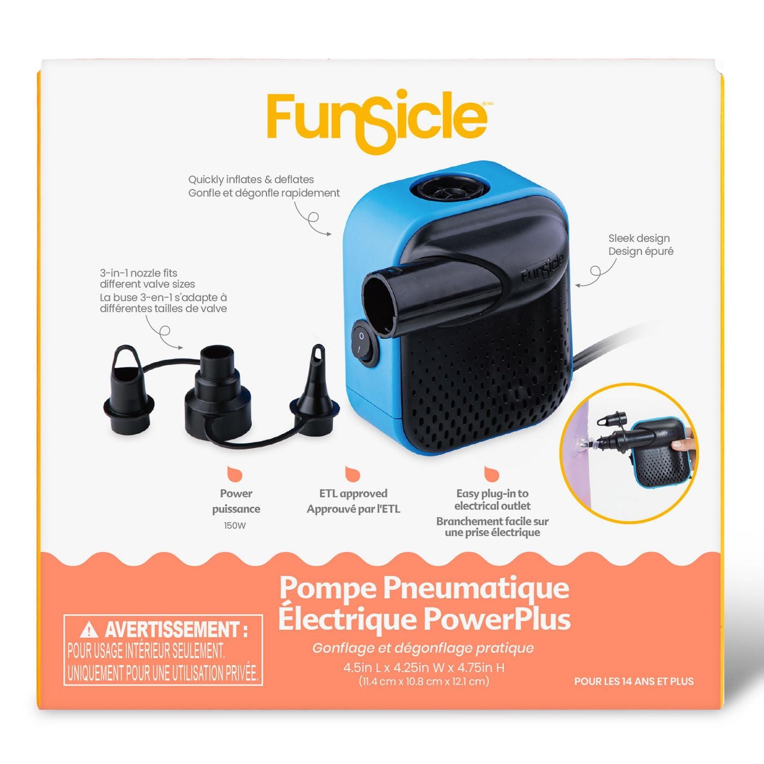 Funsicle PowerPlus Electric Air Pump