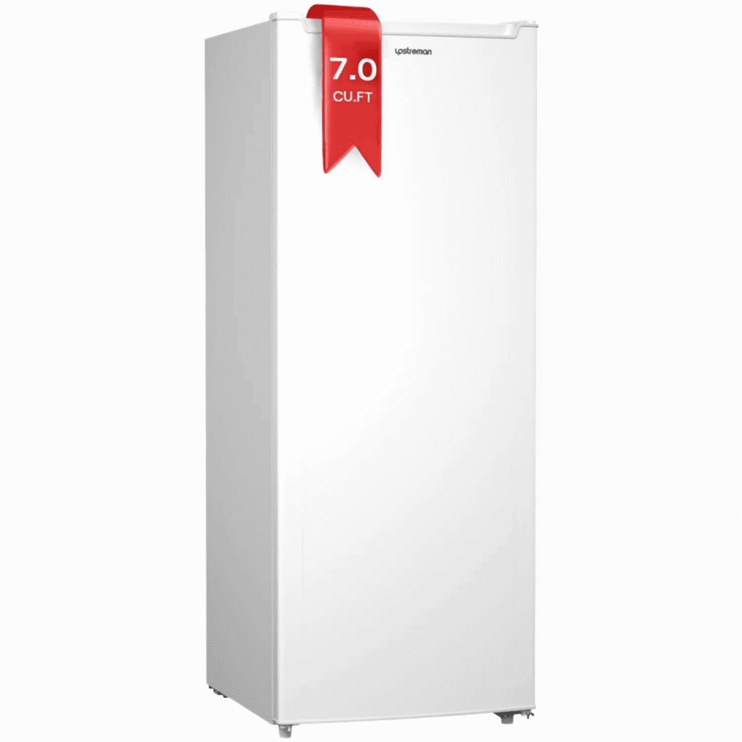 Upstreman 7.0 Cu.Ft Upright Freezer Convertible Freezer/Refrigerator, Garage Ready Deep Freezer Fridge with Reversible Door, UP70 White