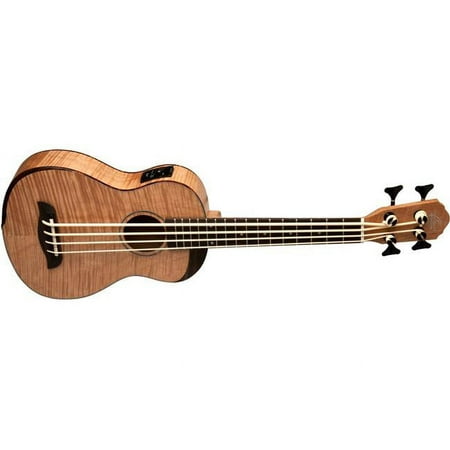 Oscar Schmidt OUB800K-A-U Comfort Series Bass Ukulele with Equalizer Flame Maple with Gigbag
