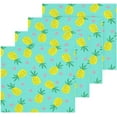 thumbnail image 2 of SKYSONIC Pineapple Washcloths Set of 4, Highly Absorbent Soft Cotton Fingertip Towels for Bathroom, Kitchen, Gym, Spa, Home Decor 12 x 12 Inch, 2 of 7
