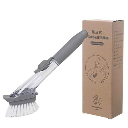 

Automatic Liquid Filling Long Handle Pot Washing Brush Kitchen Washing Brush Pot Artifact Non Stick Oil Pot Washing Brush Cleaning Brush