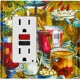 thumbnail image 1 of Metal Light Switch Plate Cover Cafe Brunch Drinks COF015, 1 of 13
