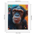 thumbnail image 2 of Paint By Numbers Kit for Adults Beginner - DIY Chimpanzee Colorful Abstract Portrait Canvas Painting Kits for Adults, Frameless Paint By Number for Adults for Home Wall Decor 16x20 Inch, 2 of 7
