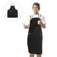 thumbnail image 3 of KAKOWELY Hair Salon Apron Black 1Pcs 30x25x0.2in Cloth Wide Side Design, 3 of 10