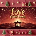 thumbnail image 6 of Golden Letters Christmas Banner Red Background Nativity Banner Starry Sky Cross Design Religious Banner for Church Events Christmas Parties Religious Ceremonies, 6 of 9