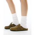 thumbnail image 5 of Miaocao Women's Slouch Crew Socks Scrunch Knit Cotton Calf Tube Socks 3 Pairs, 5 of 7