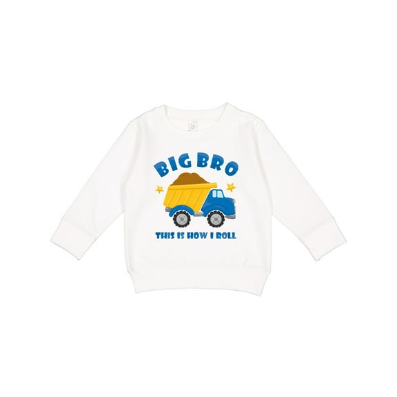 Inktastic Dump Truck Big Bro Toddler Sweatshirt
