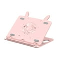 thumbnail image 2 of Miulika Support pour Ordinateur Portable de Bureau Ajustable Compatible avec Ordinateurs Portables 10-15,6 Pouces Rose, 2 of 9