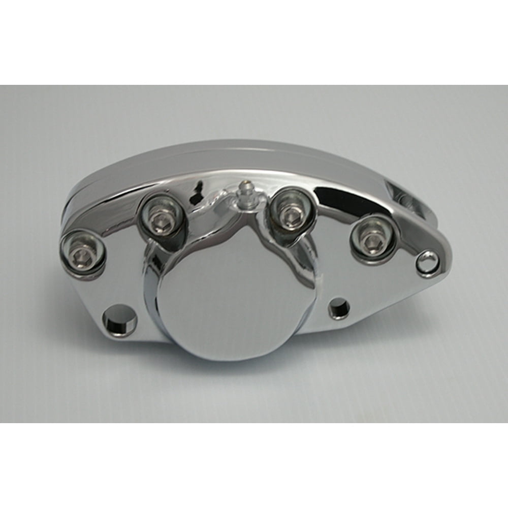 Chrome Rear 1 Piston Banana Caliper,for Harley Davidson,by VTwin