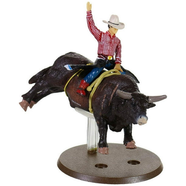 Juguete de rodeo coleccionable Big Country Toys Lane Frost & Red Rock