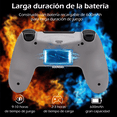 thumbnail image 2 of Controlador inalámbrico para P4, joystick de juego remoto compatible con P-4/P-4 Slim/P-4 Pro/PC (Camo gris), 2 of 8